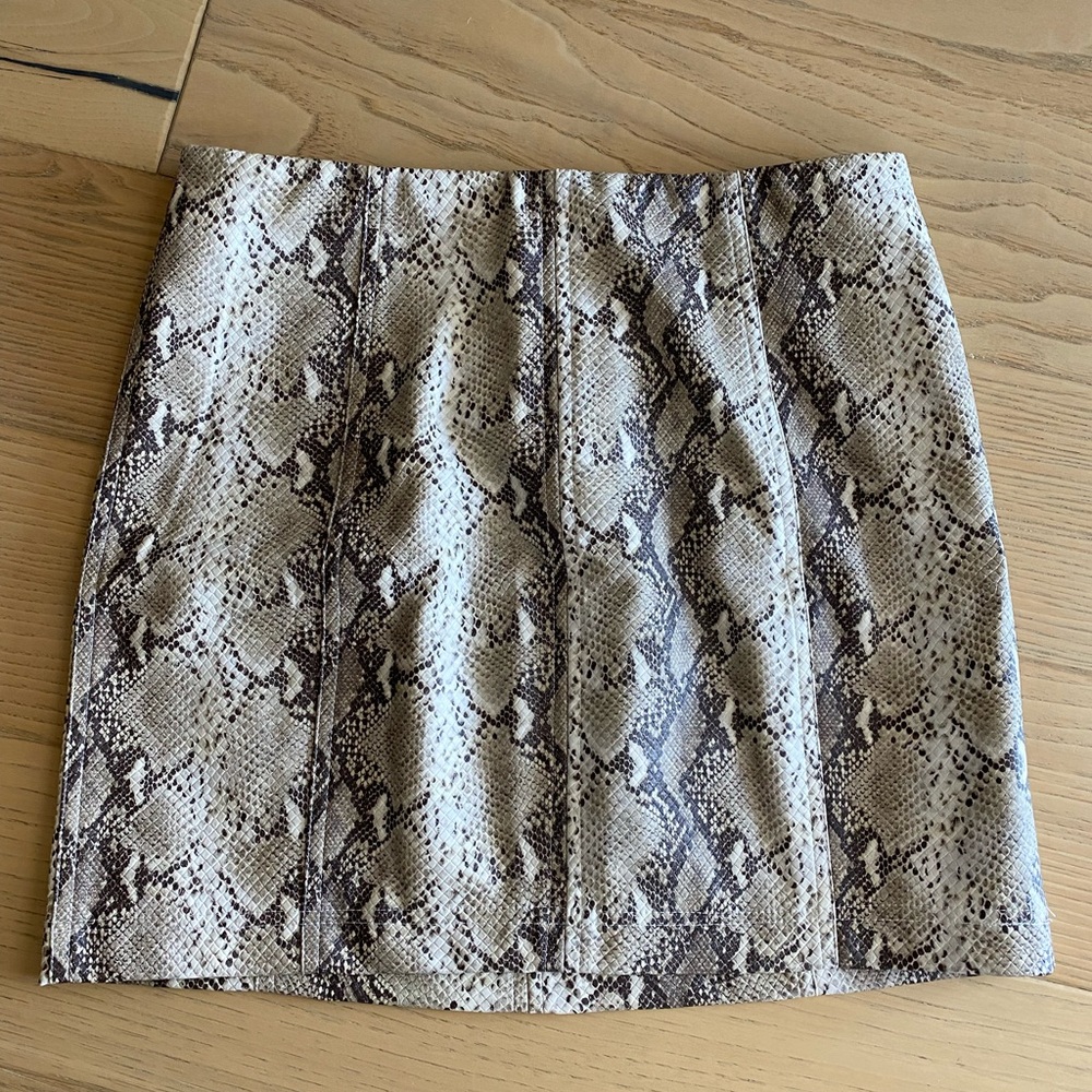 NWT Wild Honey snakeskin print skirt